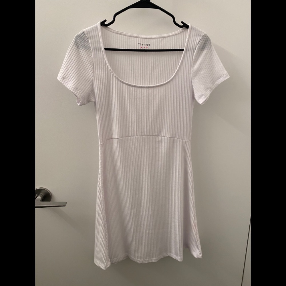 THERAPY White Knit Dress